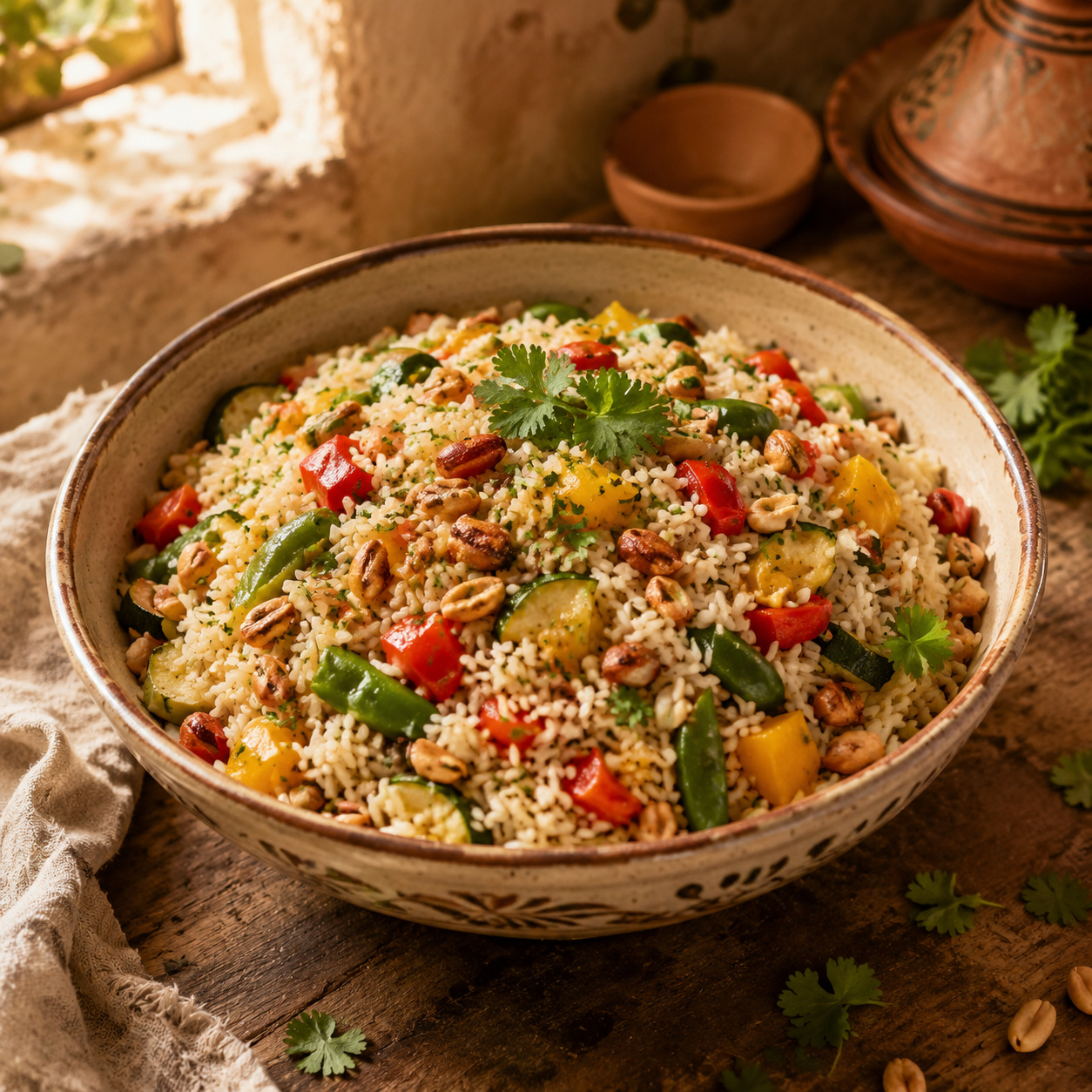 Arroz y verduras